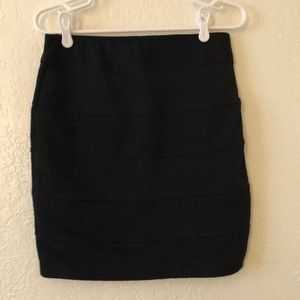 Black pencil skirt